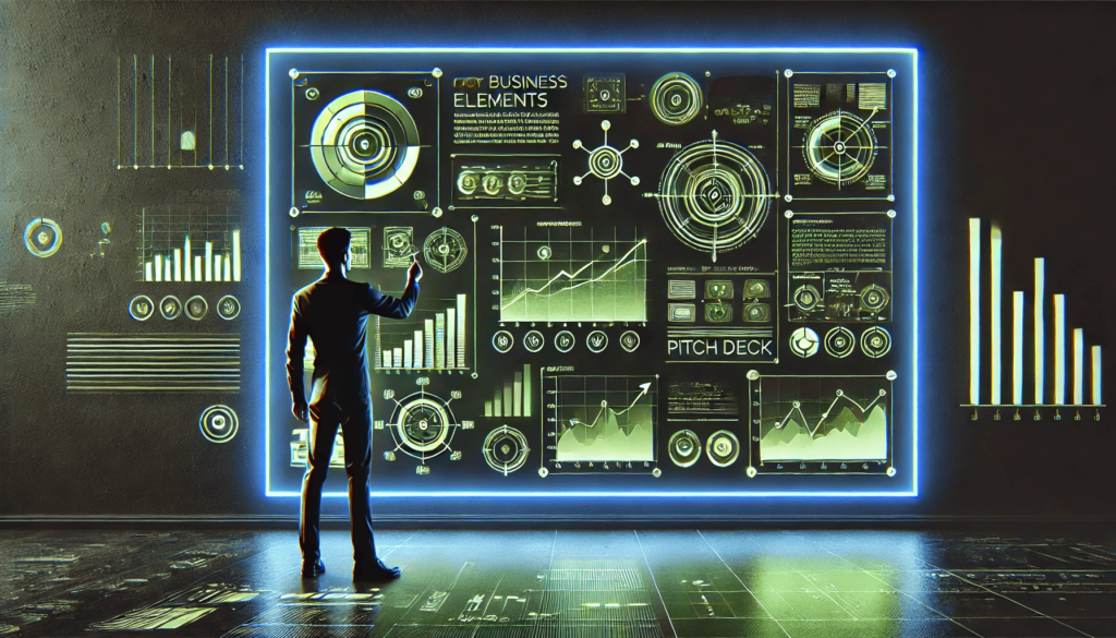 Le pitch deck d'un entrepreneur pour les investisseurs